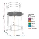 Ver imagem 3 de KIT 2 Banquetas Cromadas Bc26-c - E510