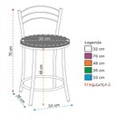Ver imagem 3 de KIT 2 Banquetas Cromadas Bc26-c - E511
