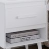 Mesa de Cabeceira Mila 1 Gaveta Moblis:branco - 4