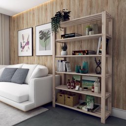 Expositor Roupas Quarto Ambientes Madeira Pinus - 1