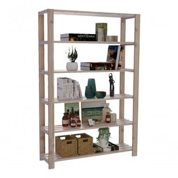 Expositor Roupas Quarto Ambientes Madeira Pinus - 3