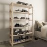 Expositor Roupas Quarto Ambientes Madeira Pinus - 4