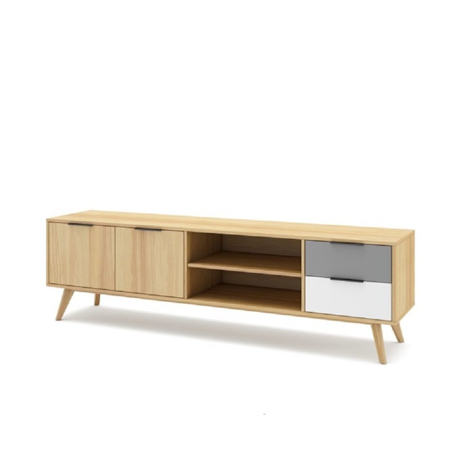 Rack para TV até 55 Polegadas 2 Portas 2 Gavetas 180cm Elfa - 2