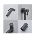 Ver imagem 3 de Ducha Higiênica Cor Preta 1/4 Volta Luxo Gatilho Aço Inoxidável 304 - Brinovar