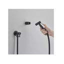 Ver imagem 2 de Ducha Higiênica Cor Preta 1/4 Volta Luxo Gatilho Aço Inoxidável 304 - Brinovar