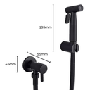 Ver imagem 6 de Ducha Higiênica Cor Preta 1/4 Volta Luxo Gatilho Aço Inoxidável 304 - Brinovar