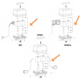 Kit Reparo Pulsador Eletronico P501/P501e E Caixa de Valvulas Vp501 - 4