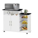 Ver imagem 1 de FRUTEIRA BALCÃO P/ MICROONDAS OU FORNO ELÉT. LOND. 2 PORTAS + CESTOS EM AÇO + RODINHAS COR BRANCO MA