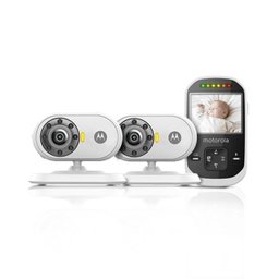 Babá Eletrônica Tela 2.4" Com 2 Câmeras 2.4ghz Visão Noturno Mbp-25 Motorola - 1