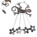 Ver imagem 1 de Sino Dos Ventos Lagartixa Flores Jardim Quintal Janela Enfeite Varanda Decoraçao Ambiente Externo Br