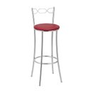 Ver imagem 4 de Kit 2 Banquetas Cromadas BC51-a - A107 Cinza/Cromada/Vermelho