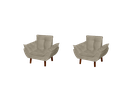 Ver imagem 1 de Kit 02 Mini Poltrona Cadeira Opala Infantil de Criança Suede Escolha Sua Cor