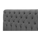 Ver imagem 2 de Cabeceira Imperatriz para Cama Box 195cm Suede Amassado Cinza - Simbal