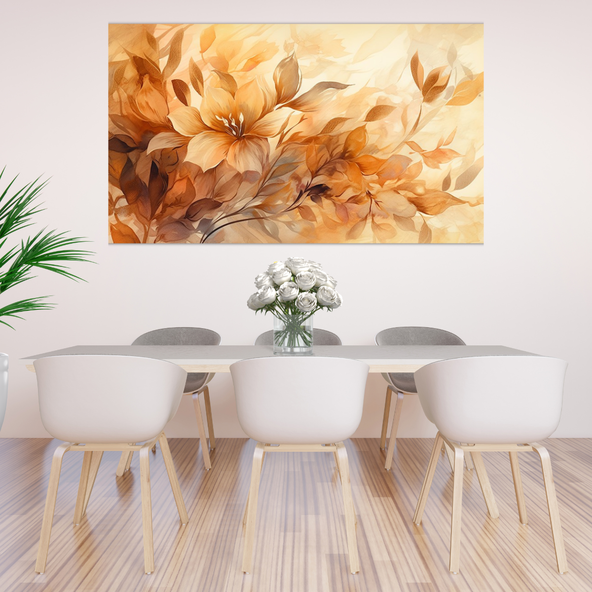 Quadro Decorativo Floral Primavera Amarela Impressão em Hd - 2