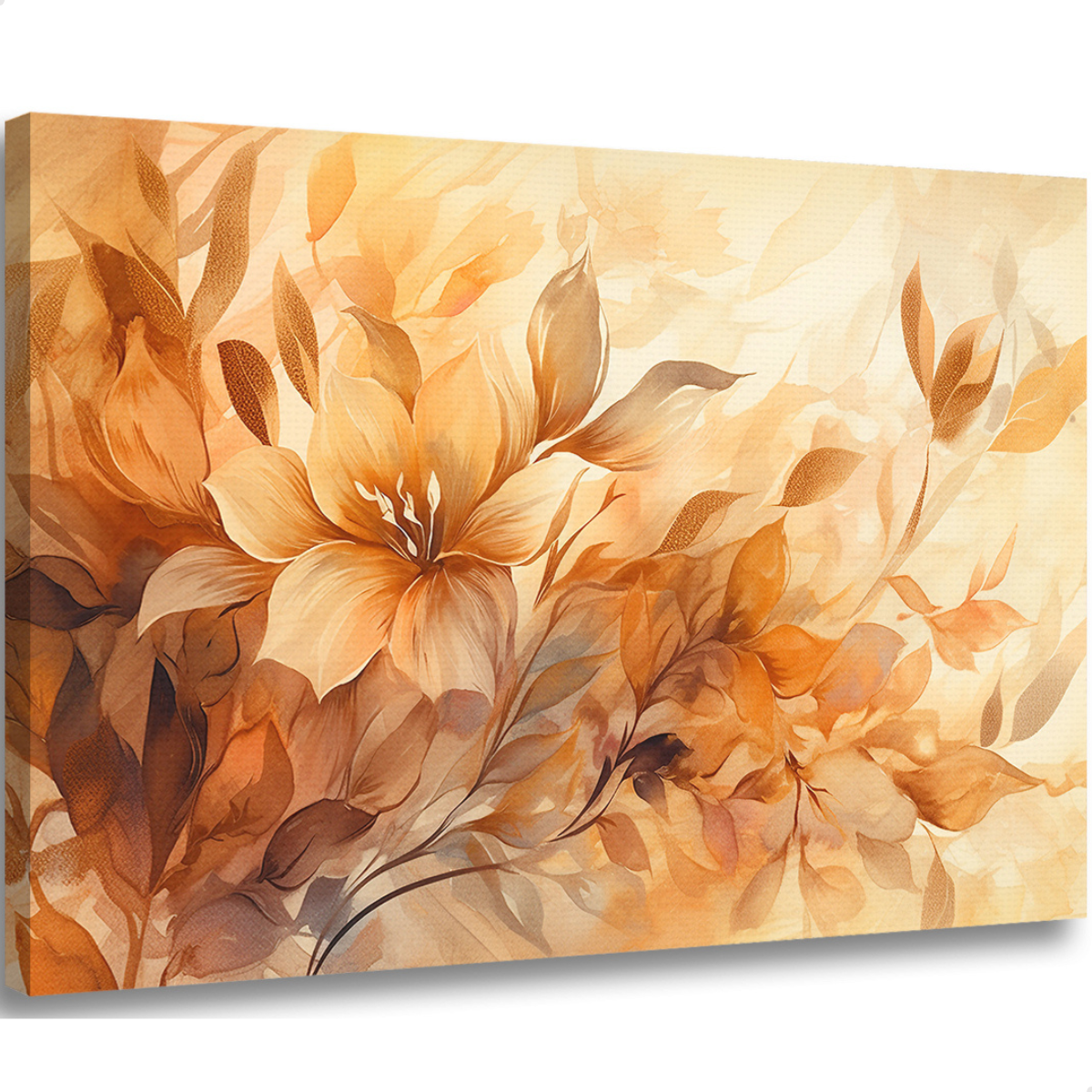 Quadro Decorativo Floral Primavera Amarela Impressão em Hd