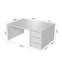 Ver imagem 4 de Conjunto Home Office 4 Peças 2 Mesas 120cm 2 Gaveteiros Ficus CabeCasa MadeiraOriginals