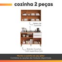 Ver imagem 3 de Armário de Cozinha com Balcão para Pia 6 Portas 2 Gavetas 100% MDF Clara