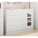 Ver imagem 1 de Cômoda Infantil Eloisa com 4 Gavetas - Branco