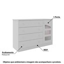 Ver imagem 2 de Cômoda Infantil Eloisa com 4 Gavetas - Branco