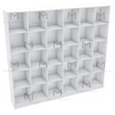 Ver imagem 3 de ARMÁRIO COLMÉIA 30 NICHOS 100%MDF M359.B (LOJA,CLOSET) MUNDI MOVEIS