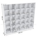 Ver imagem 5 de ARMÁRIO COLMÉIA 30 NICHOS 100%MDF M359.B (LOJA,CLOSET) MUNDI MOVEIS