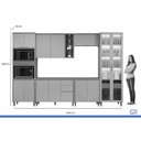 Ver imagem 3 de Cozinha Completa 6 Peças 13 Portas Allure CZ657 Gris Linea