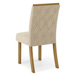 Conjunto 2 Cadeiras Melissa Nature/Linho - Móveis Henn - 4