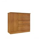 Ver imagem 1 de Cômoda Moderna para Quarto de Casal - Chicago-cinamomo - Tcil Móveis