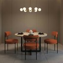 Ver imagem 1 de Cadeira Sala de Jantar Margara Kit 4 em Aço Preto Bouclê D03 - D'Rossi