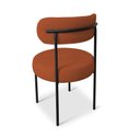 Ver imagem 4 de Cadeira Sala de Jantar Margara Kit 4 em Aço Preto Bouclê D03 - D'Rossi
