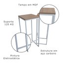 Ver imagem 6 de Kit Banquetas Mdf Strassis Design Sd-3040 Branca