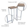 Kit Banquetas Mdf Strassis Design Sd-3040 Branca - 6
