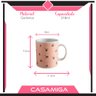 Conjunto 6 Canecas Chá Cerâmica 318ml Flora - 3