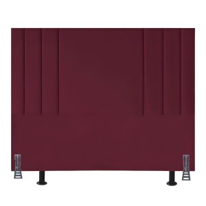 Cabeceira 140 Cm Suede Casal Frame Estofada Cama Box Moderna:bordo