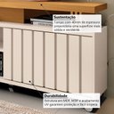 Ver imagem 5 de Rack para TV até 60 Polegadas 136cm 1 Porta de Correr Ripado Temis Espresso Móveis