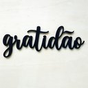 Ver imagem 2 de Adorno Gratidão - Quadro, Lettering, Decoração Para Parede - 25cm - Toque 3D:Preto