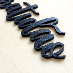 Adorno Gratidão - Quadro, Lettering, Decoração Para Parede - 25cm - Toque 3D:Preto - 3