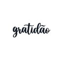 Ver imagem 1 de Adorno Gratidão - Quadro, Lettering, Decoração Para Parede - 25cm - Toque 3D:Preto