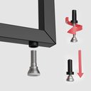 Ver imagem 4 de Mesa Escritório Berlim Industrial com Prateleira Ferro Preto Tampo 110x46 Branco