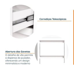 Mesa de Escritório com Gaveteiro 170cm Ficus CabeCasa MadeiraMadeira - 9