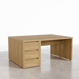 Conjunto Home Office 4 Peças 2 Mesas 120cm 2 Gaveteiros Ficus CabeCasa MadeiraMadeira - 12