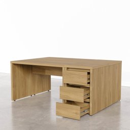 Conjunto Home Office 4 Peças 2 Mesas 120cm 2 Gaveteiros Ficus CabeCasa MadeiraMadeira - 11