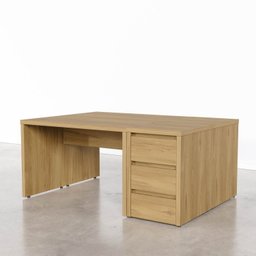 Conjunto Home Office 4 Peças 2 Mesas 120cm 2 Gaveteiros Ficus CabeCasa MadeiraMadeira - 10