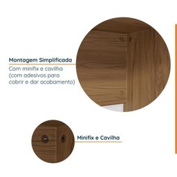 Mesa de Escritório com Gaveteiro e Nicho 220cm Ficus CabeCasa MadeiraMadeira - 8