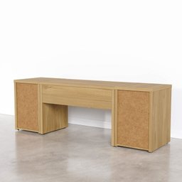 Mesa de Escritório com Gaveteiro e Nicho 220cm Ficus CabeCasa MadeiraMadeira - 12