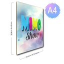 Ver imagem 2 de Placas MDF Mulher Floral Abstrata Decorativa Duas Unidades A4