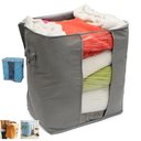 Ver imagem 1 de Caixa Dobravel Guarda Roupa Armazenamento Grande 50cm Organizador Cobertor Toalha Brinquedo Armario
