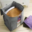 Ver imagem 4 de Caixa Dobravel Guarda Roupa Armazenamento Grande 50cm Organizador Cobertor Toalha Brinquedo Armario