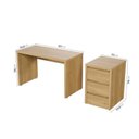 Ver imagem 5 de Escrivaninha Mesa Escritório com Gaveteiro 170cm Ficus CabeCasa MadeiraOriginals