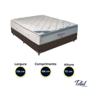 Ver imagem 3 de Cama Box Casal Marrom e Colchão Freedom Molas Ensacadas Ortobom